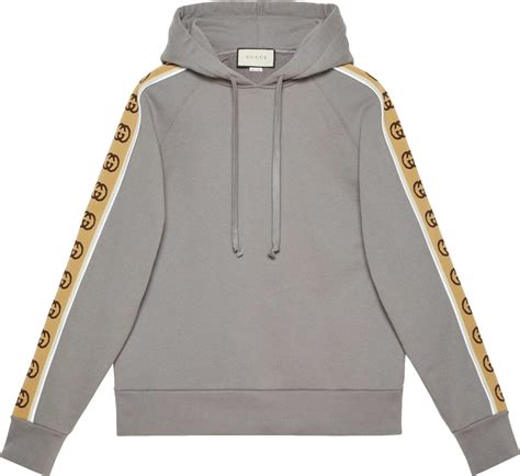 gucci hoodie side stripe